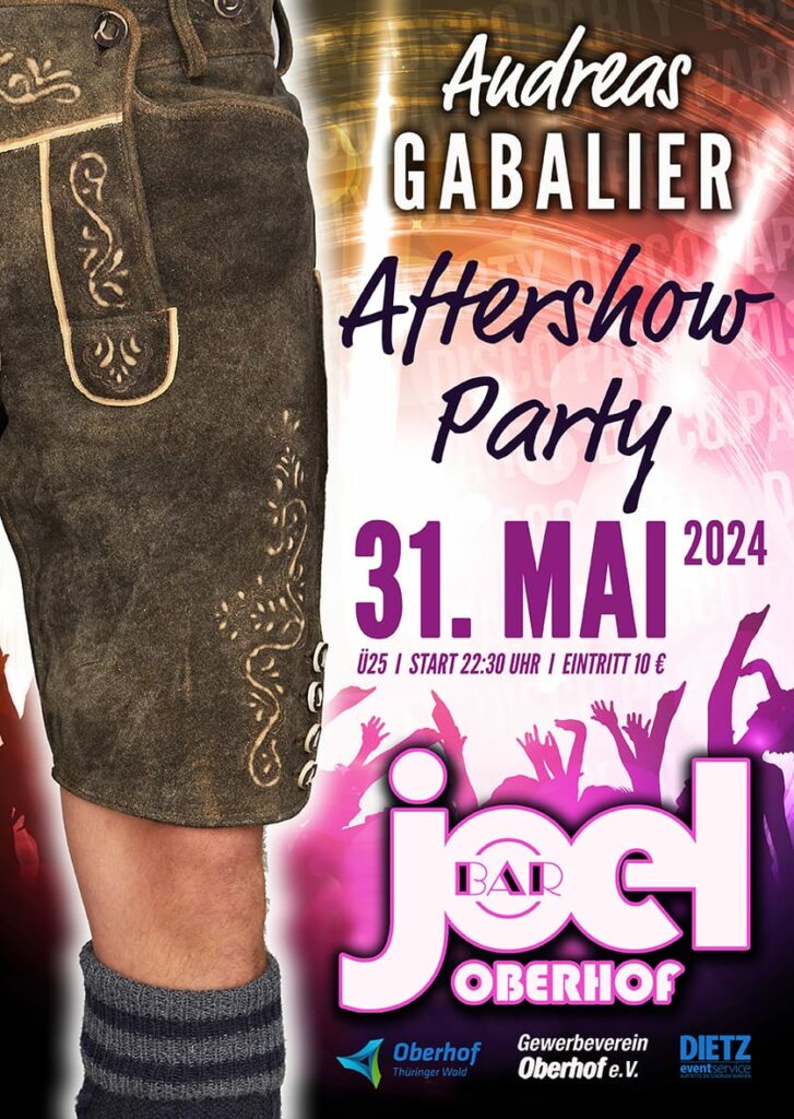 Andreas Gabalier Aftershow Party am 31.05.2024